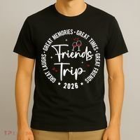 Friends Trip 2026 Girls Vacation Cruise T-Shirt thumb 3