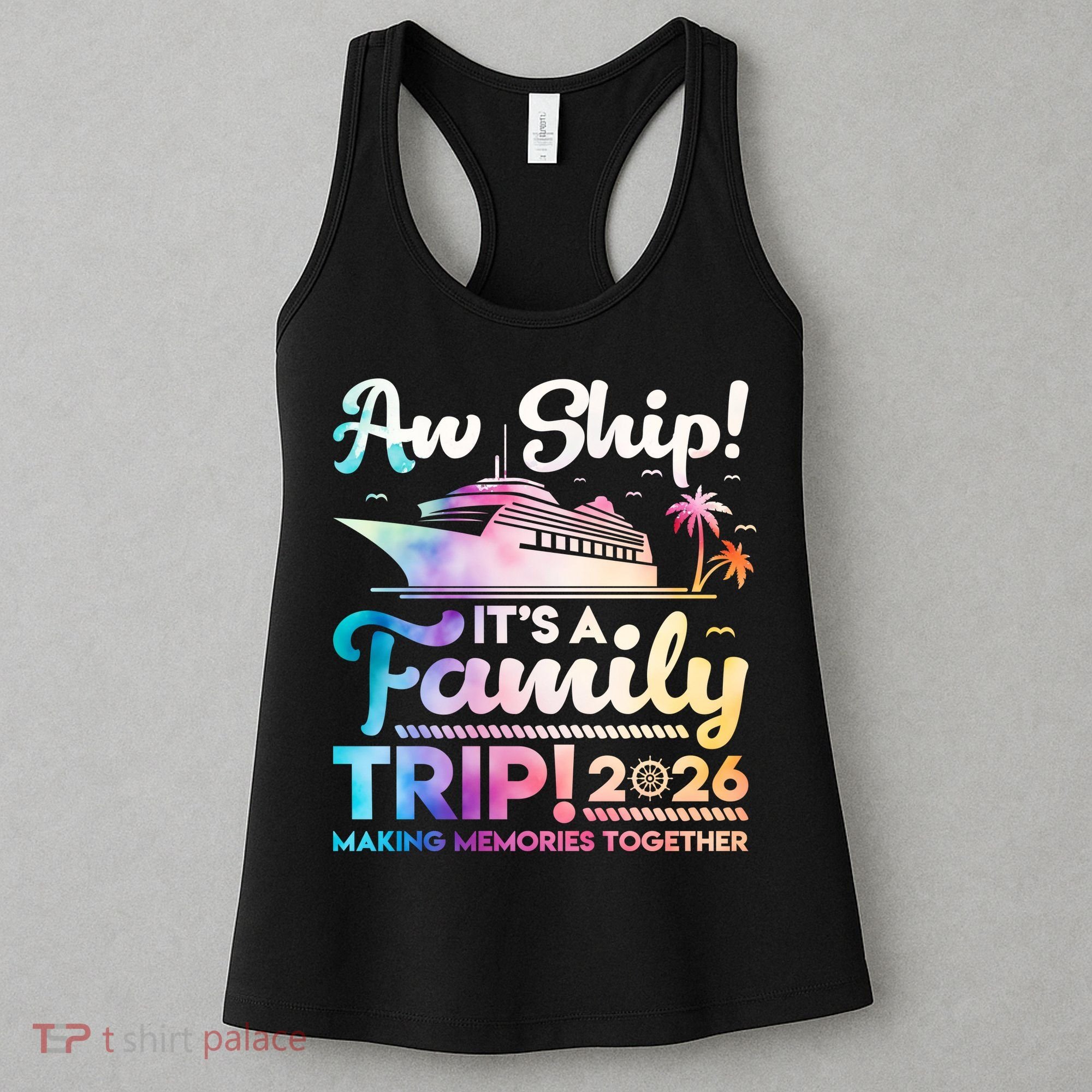 Aw Ship Family Trip 2026 Cruise Vacation Women's Tank Top