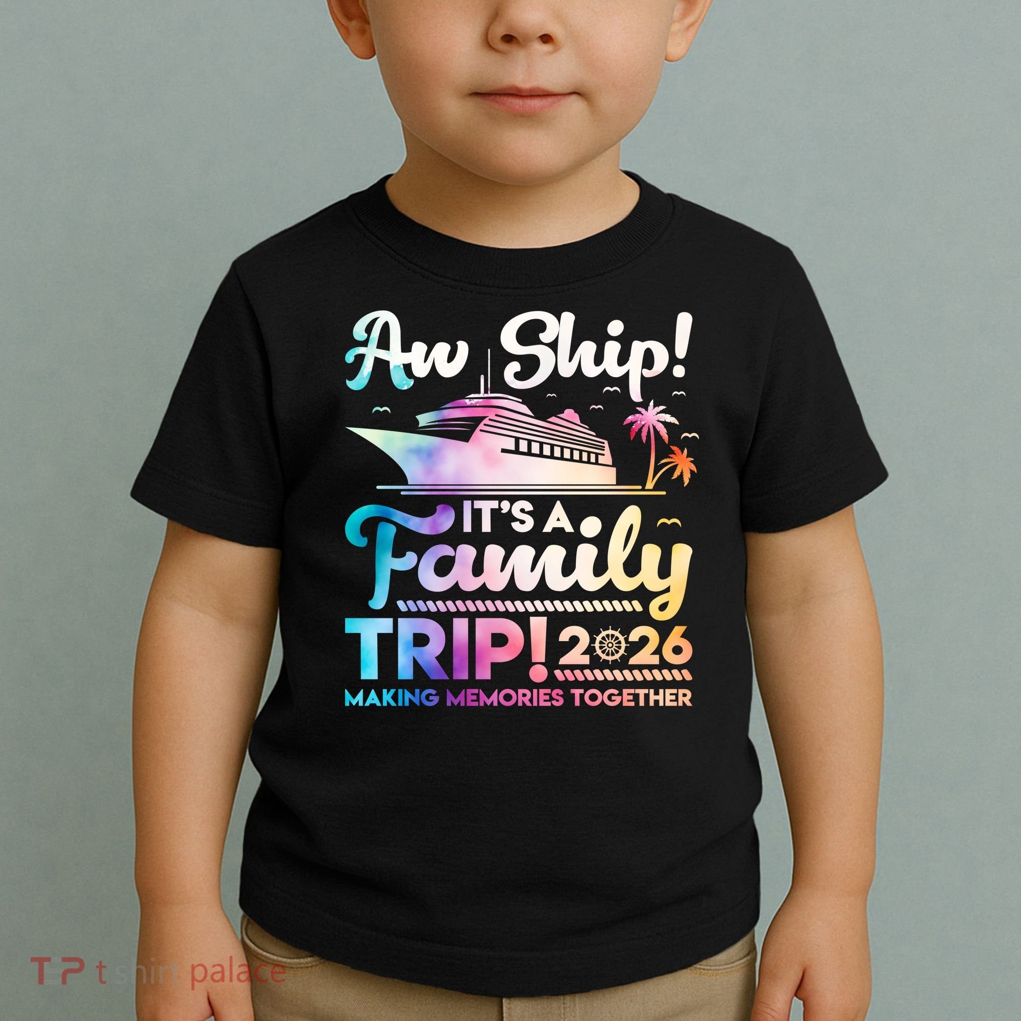 Aw Ship Family Trip 2026 Cruise Vacation Toddler T-Shirt