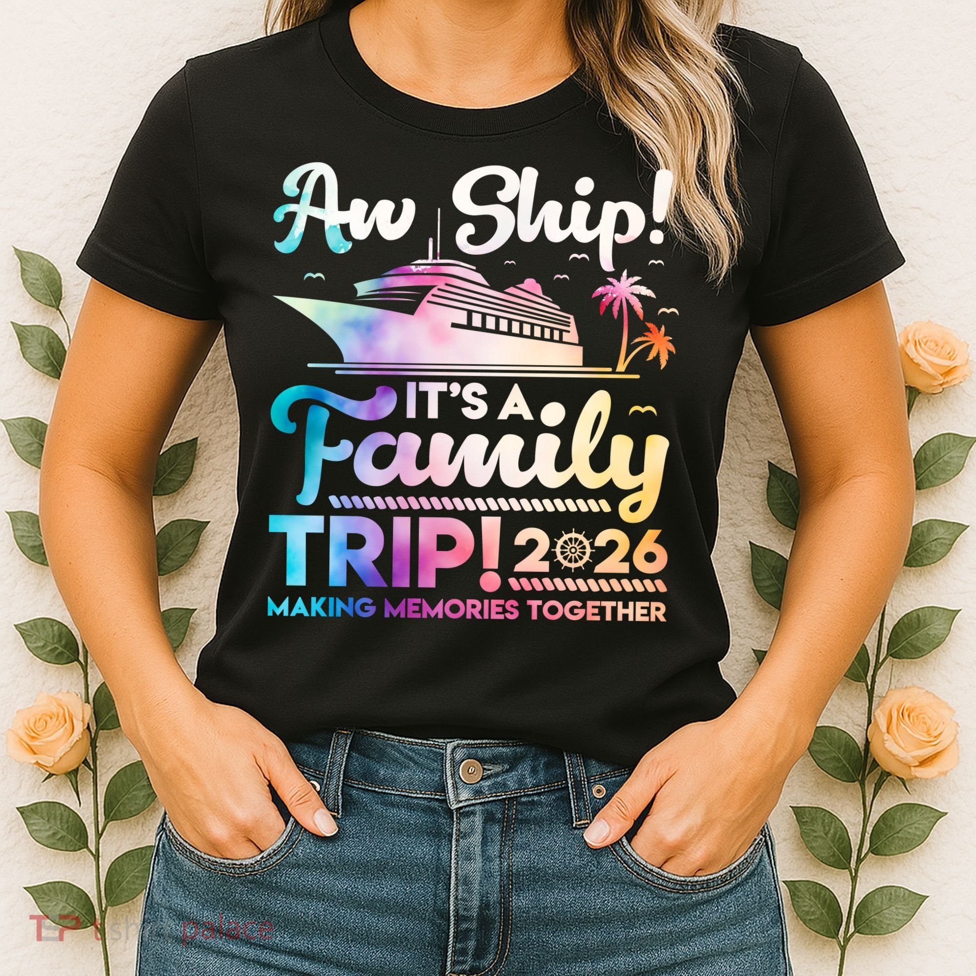 Aw Ship Family Trip 2026 Cruise Vacation Women's T-Shirt