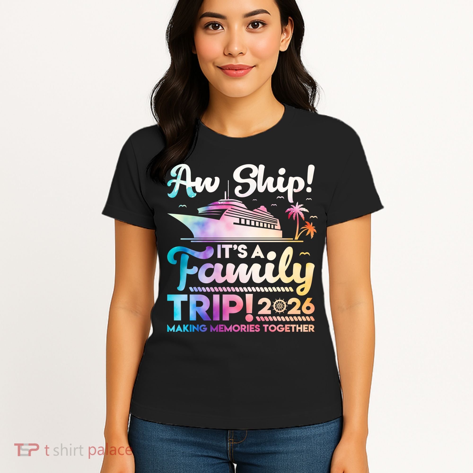 Aw Ship Family Trip 2026 Cruise Vacation Women's T-Shirt
