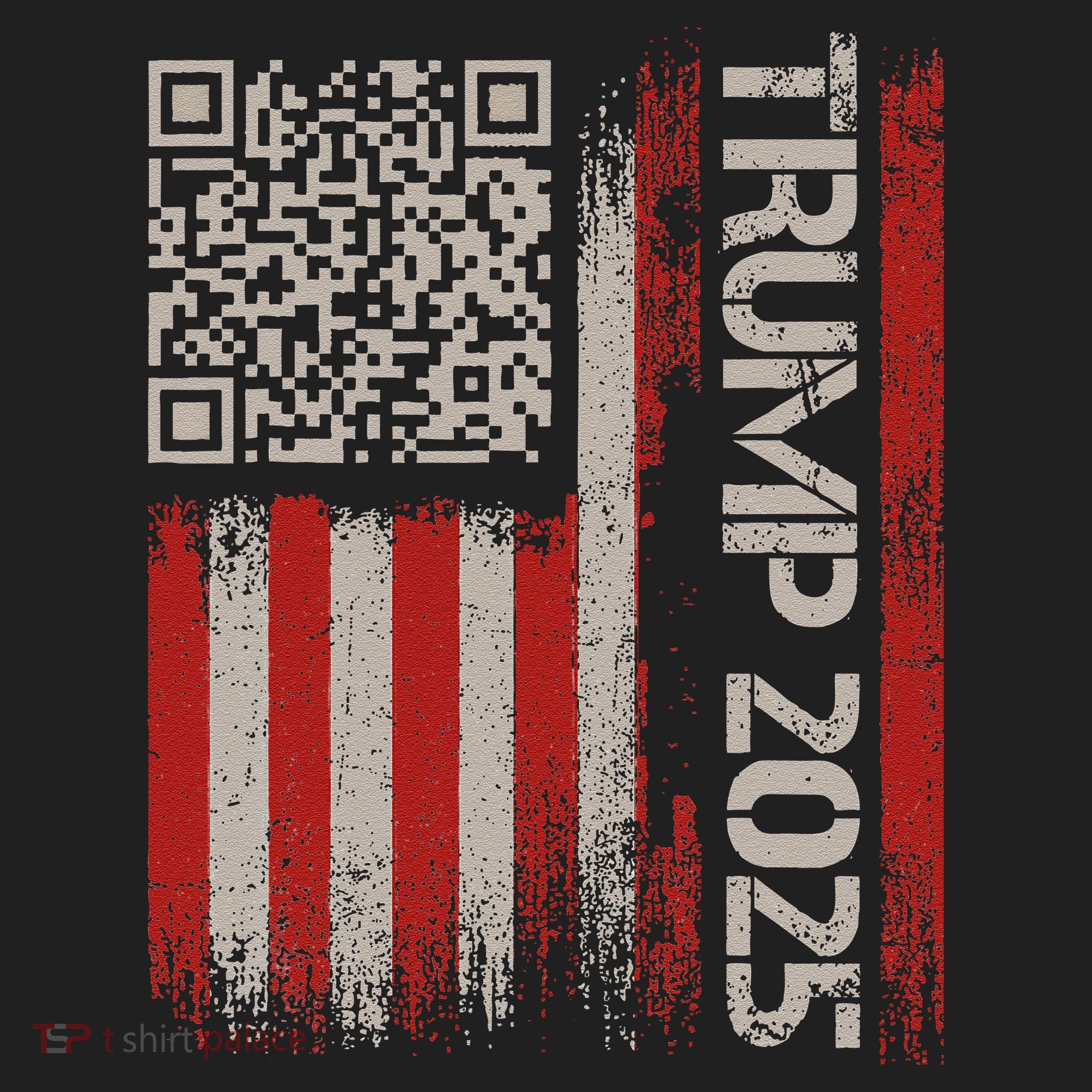 Funny Trump 2025 Qr 4547 Dancing Code Usa Flag We The Women's Sweatshirt