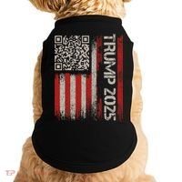 Funny Trump 2025 Qr 4547 Dancing Code Usa Flag We The Doggie Tank thumb 0