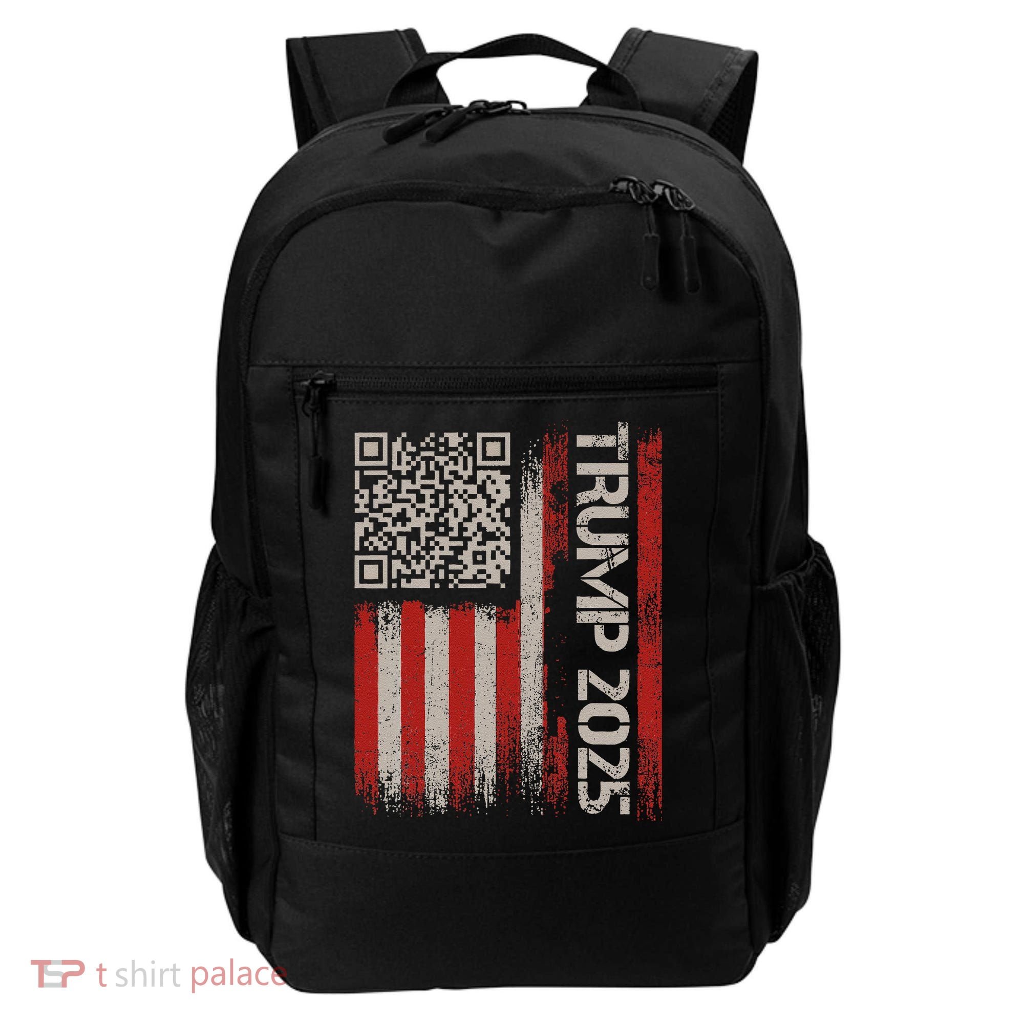 Funny Trump 2025 Qr 4547 Dancing Code Usa Flag We The Backpack