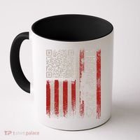 Funny Trump 2025 Qr 4547 Dancing Code Usa Flag We The Coffee Mug thumb 0