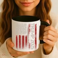 Funny Trump 2025 Qr 4547 Dancing Code Usa Flag We The Coffee Mug thumb 3