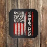 Funny Trump 2025 Qr 4547 Dancing Code Usa Flag We The Coaster thumb 0