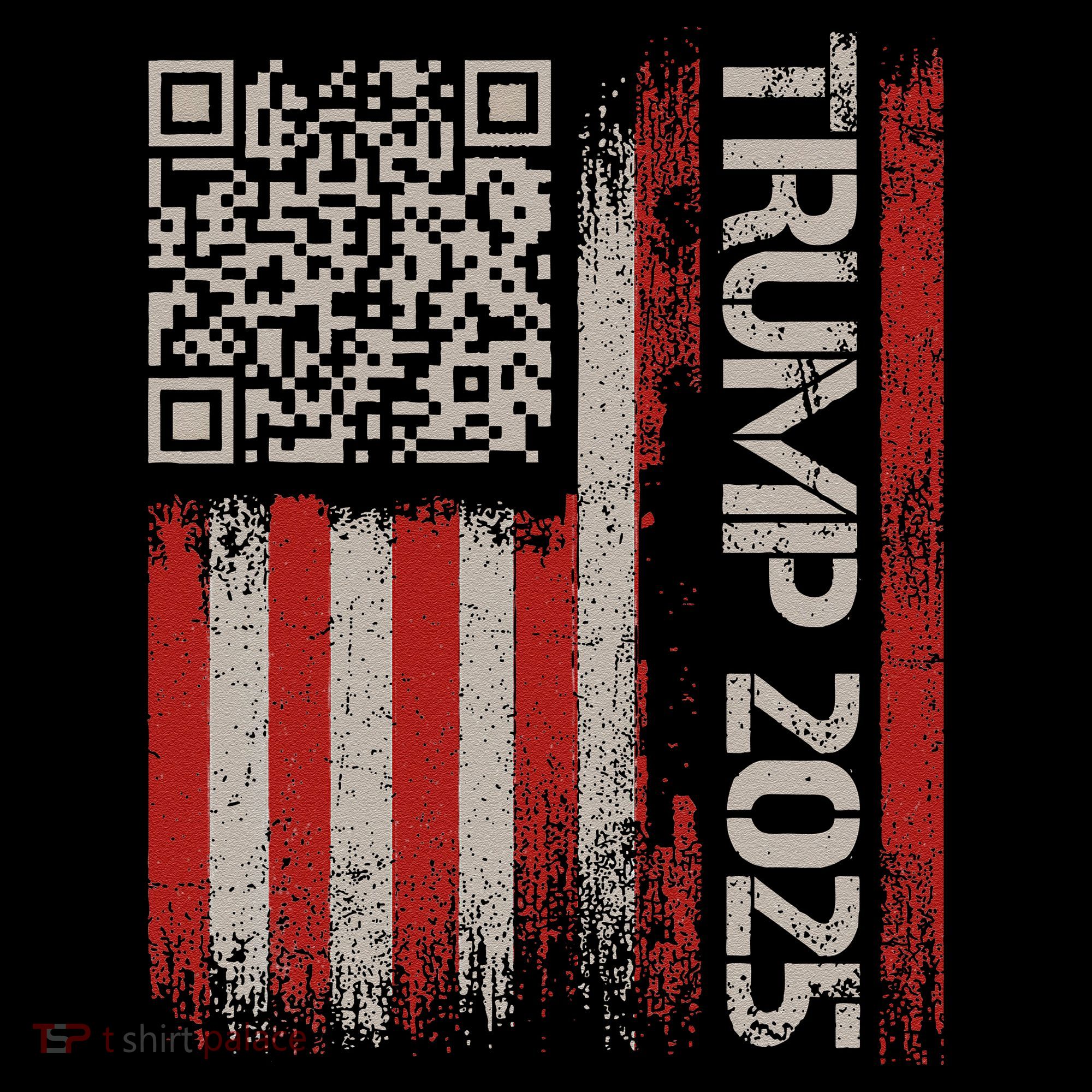 Funny Trump 2025 Qr 4547 Dancing Code Usa Flag We The Women's Hoodie