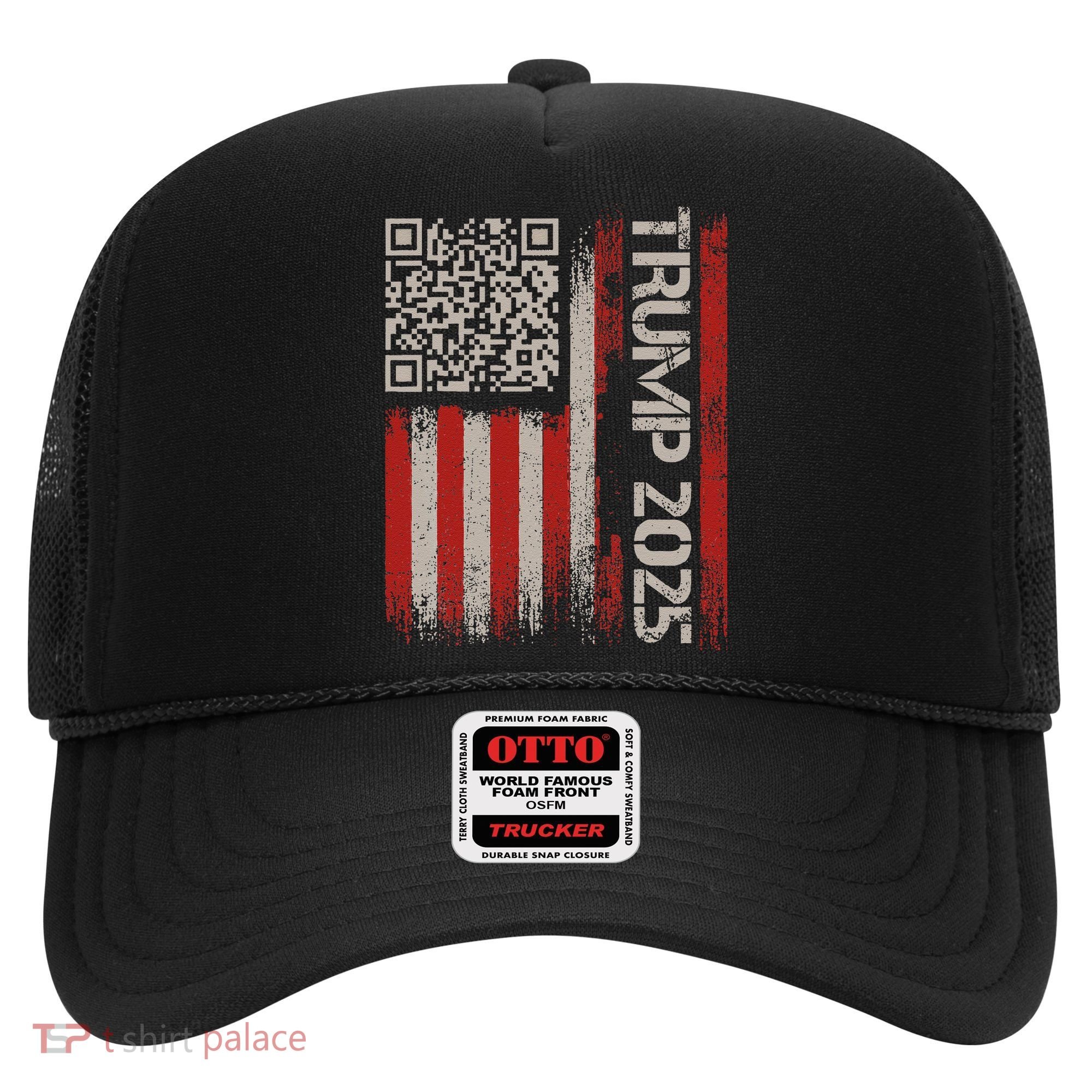 Funny Trump 2025 Qr 4547 Dancing Code Usa Flag We The Hat