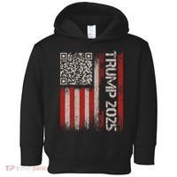 Funny Trump 2025 Qr 4547 Dancing Code Usa Flag We The Toddler Hoodie thumb 0
