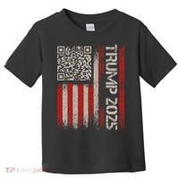 Funny Trump 2025 Qr 4547 Dancing Code Usa Flag We The Toddler T-Shirt thumb 0