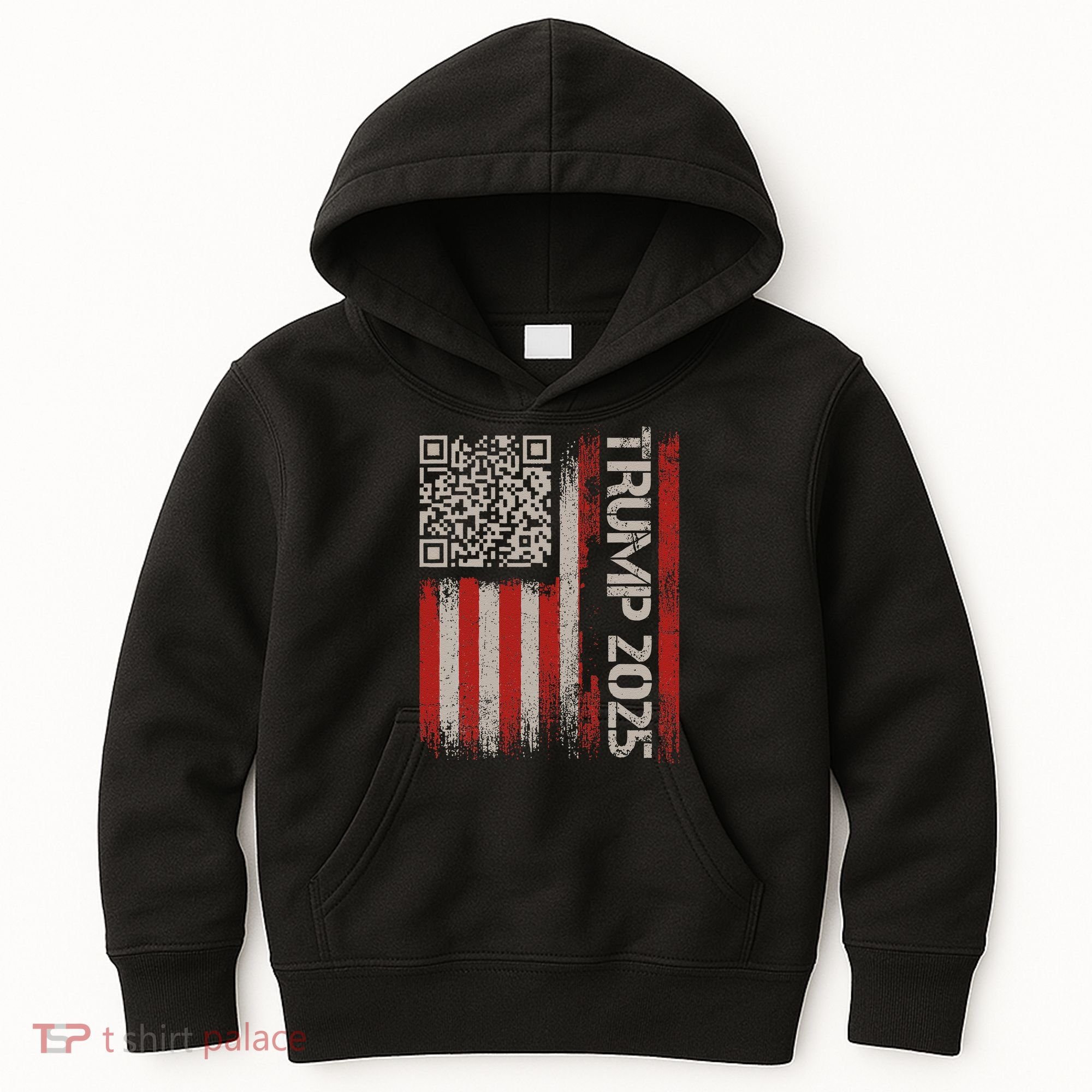 Funny Trump 2025 Qr 4547 Dancing Code Usa Flag We The Kids Hoodie