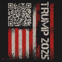 Funny Trump 2025 Qr 4547 Dancing Code Usa Flag We The Tote Bag thumb 4