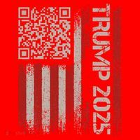 Funny Trump 2025 Qr 4547 Dancing Code Usa Flag We The Santa Hat thumb 1