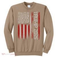 Funny Trump 2025 Qr 4547 Dancing Code Usa Flag We The Sweatshirt thumb 0