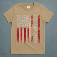 Funny Trump 2025 Qr 4547 Dancing Code Usa Flag We The T-Shirt thumb 5