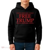 Free Trump 2024 Prison Kids Hoodie thumb 4