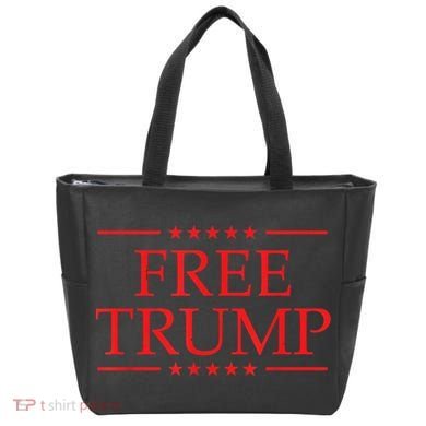 Free Trump 2024 Prison Tote Bag