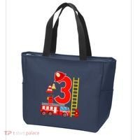 Fire Truck 3rd Birthday Boy 3 Year Old Firefighter Tote Bag thumb 3