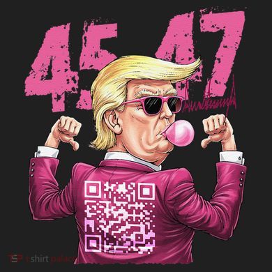 Funny Trump 45 47 Bubble Pin.K Qr Dancing Code 11oz C Handle Ceramic Mug