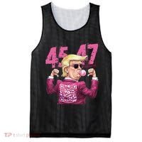Funny Trump 45 47 Bubble Pin.K Qr Dancing Code Mesh Reversible Basketball Jersey Tank thumb 0