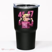 Funny Trump 45 47 Bubble Pin.K Qr Dancing Code Tumbler thumb 0