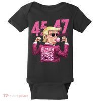 Funny Trump 45 47 Bubble Pin.K Qr Dancing Code Baby Bodysuit thumb 0