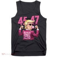 Funny Trump 45 47 Bubble Pin.K Qr Dancing Code Tank Top thumb 0