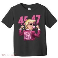 Funny Trump 45 47 Bubble Pin.K Qr Dancing Code Toddler T-Shirt thumb 0