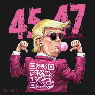 Funny Trump 45 47 Bubble Pin.K Qr Dancing Code Tote Bag