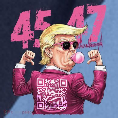 Funny Trump 45 47 Bubble Pin.K Qr Dancing Code Raglan Baseball Sleeve Shirt