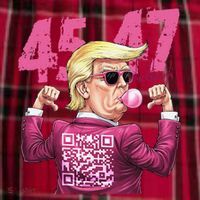 Funny Trump 45 47 Bubble Pin.K Qr Dancing Code Men's Flannel Plaid Pajama Pants thumb 2