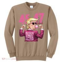 Funny Trump 45 47 Bubble Pin.K Qr Dancing Code Sweatshirt thumb 0
