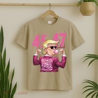 Funny Trump 45 47 Bubble Pin.K Qr Dancing Code T-Shirt thumb 2