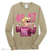 Funny Trump 45 47 Bubble Pin.K Qr Dancing Code Tall Long Sleeve Shirt thumb 0