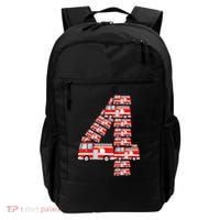 Fire Truck 4th Birthday 4 Year Old Firefighter Backpack thumb 0
