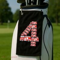Fire Truck 4th Birthday 4 Year Old Firefighter Golf Towel thumb 2