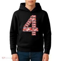 Fire Truck 4th Birthday 4 Year Old Firefighter Kids Hoodie thumb 4