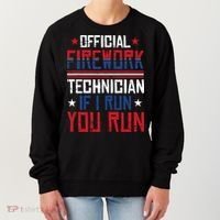 Firework Technician 4th Of July Funny USA Pyrotechnician Women's Sweatshirt thumb 0