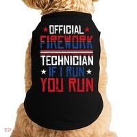 Firework Technician 4th Of July Funny USA Pyrotechnician Doggie Tank thumb 0