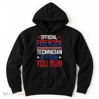 Firework Technician 4th Of July Funny USA Pyrotechnician Hoodie thumb 0