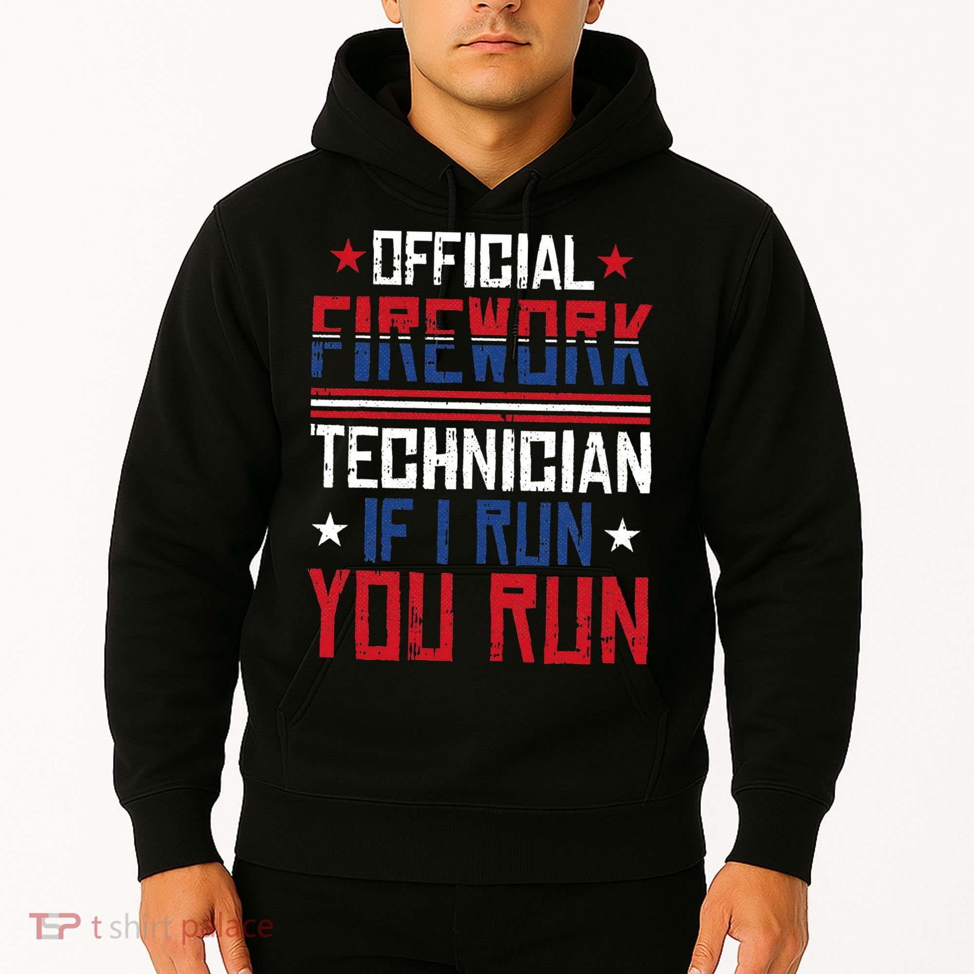 Firework Technician 4th Of July Funny USA Pyrotechnician Hoodie