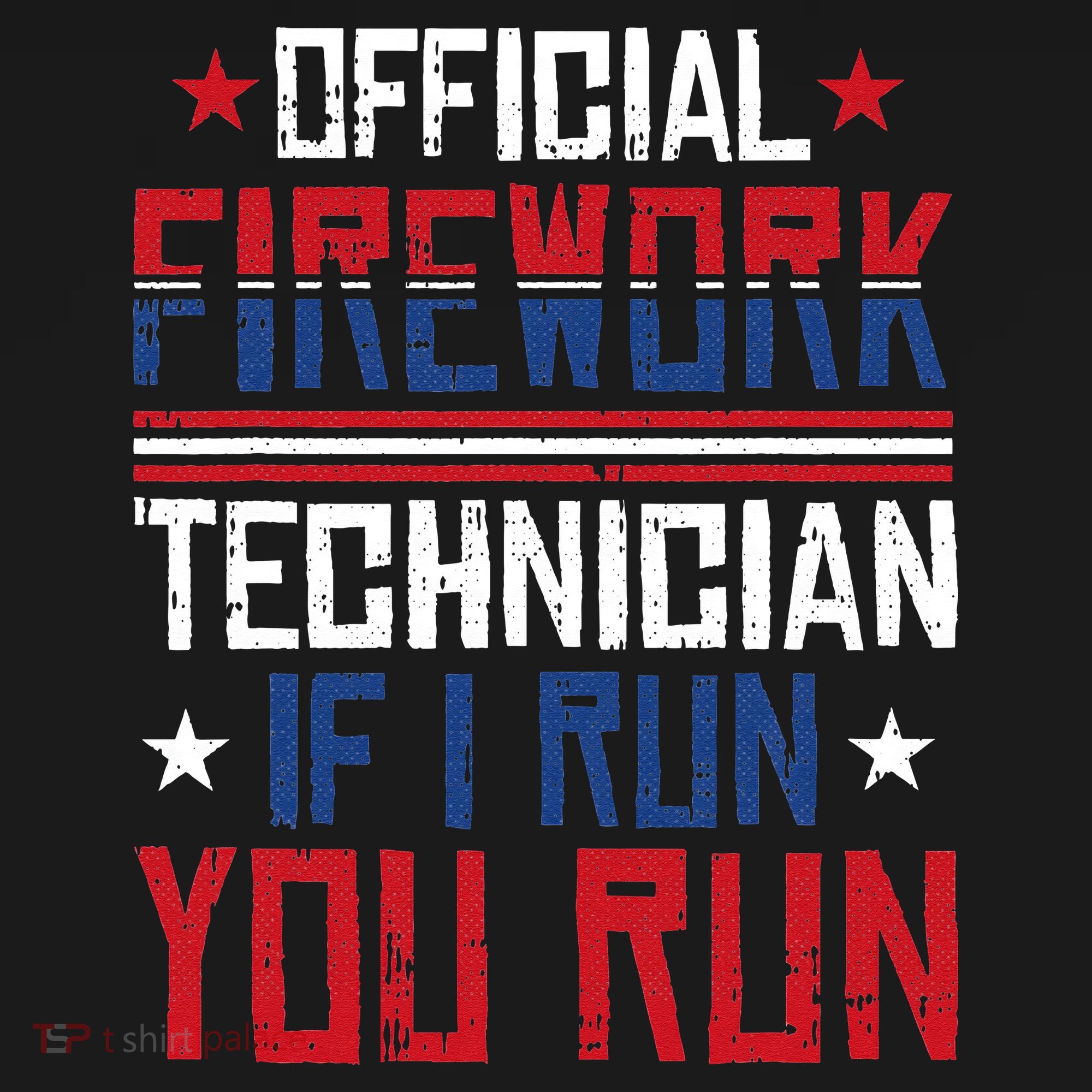 Firework Technician 4th Of July Funny USA Pyrotechnician Apron