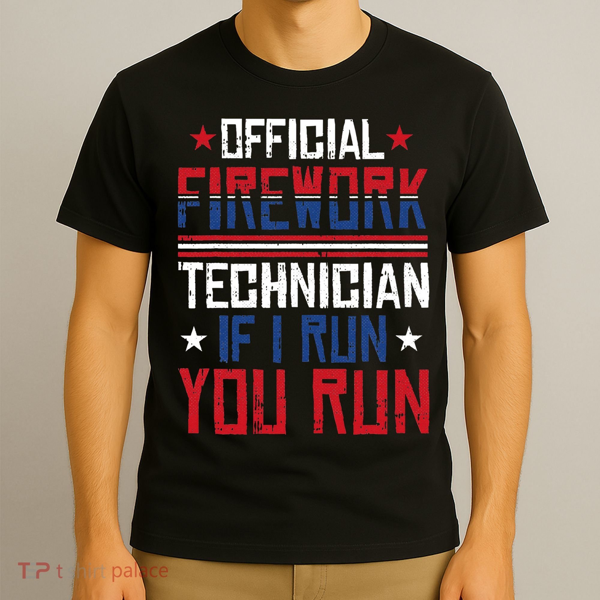 Firework Technician 4th Of July Funny USA Pyrotechnician T-Shirt