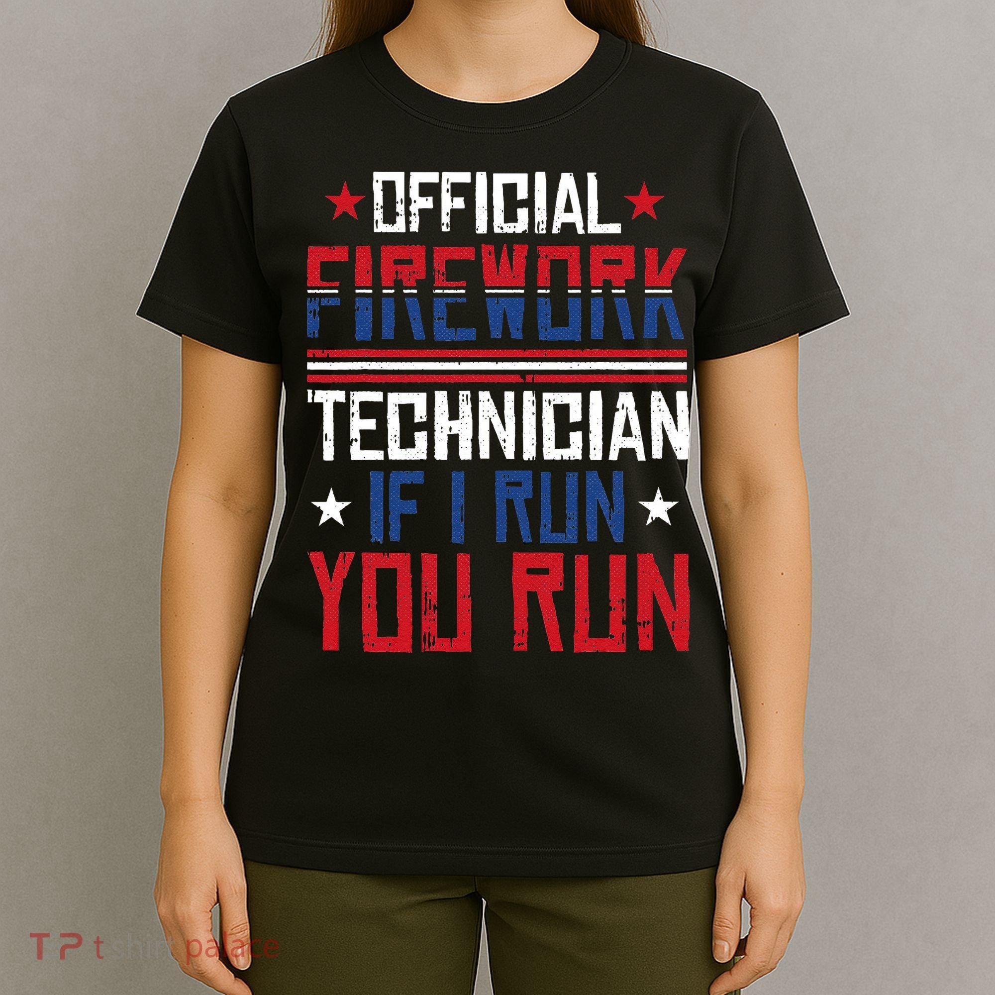 Firework Technician 4th Of July Funny USA Pyrotechnician T-Shirt