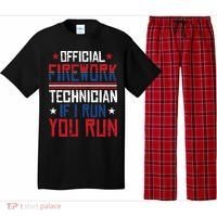 Firework Technician 4th Of July Funny USA Pyrotechnician Pajama Set thumb 0