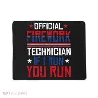 Firework Technician 4th Of July Funny USA Pyrotechnician Mousepad thumb 0