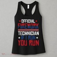 Firework Technician 4th Of July Funny USA Pyrotechnician Women's Tank Top thumb 3
