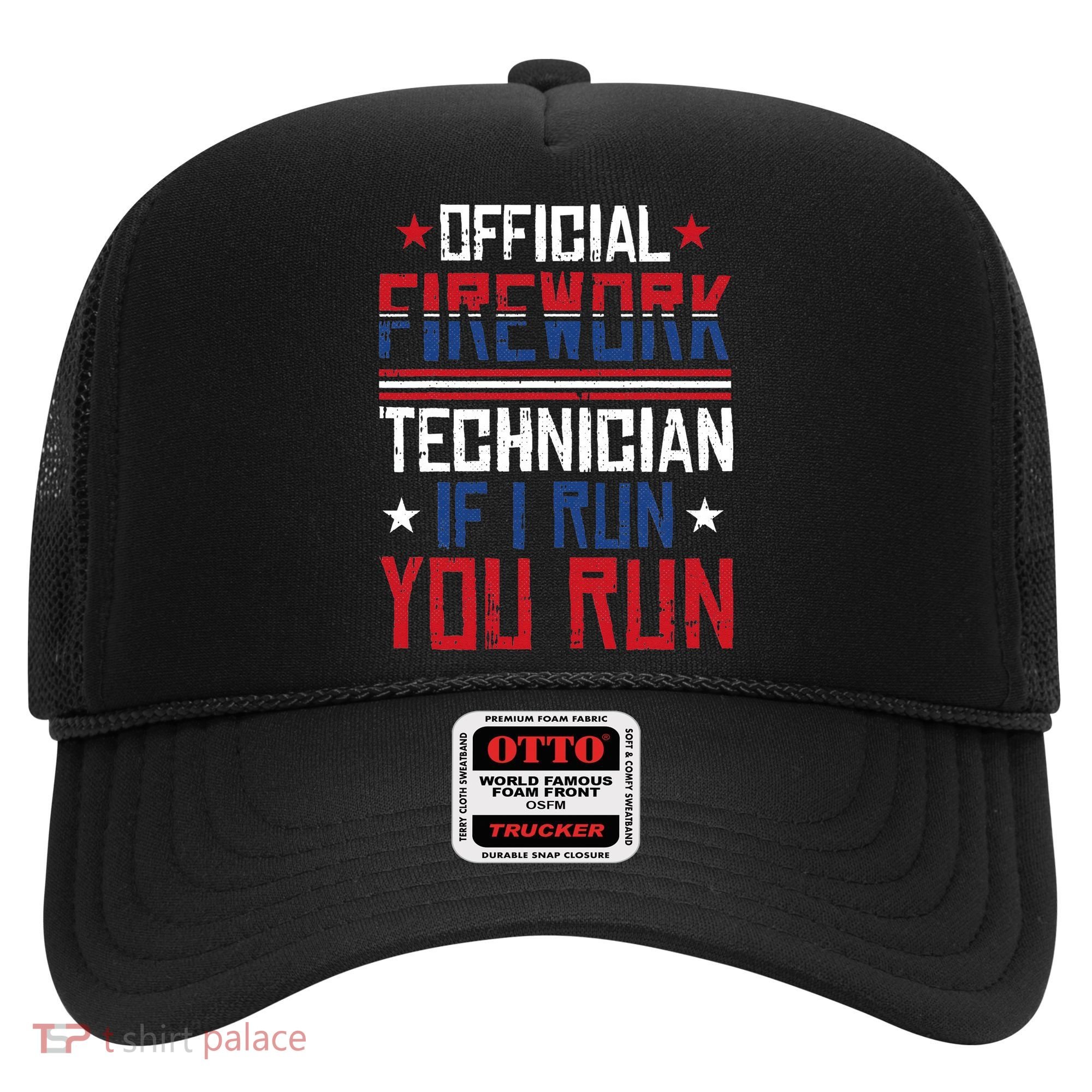Firework Technician 4th Of July Funny USA Pyrotechnician Hat
