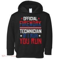 Firework Technician 4th Of July Funny USA Pyrotechnician Toddler Hoodie thumb 0
